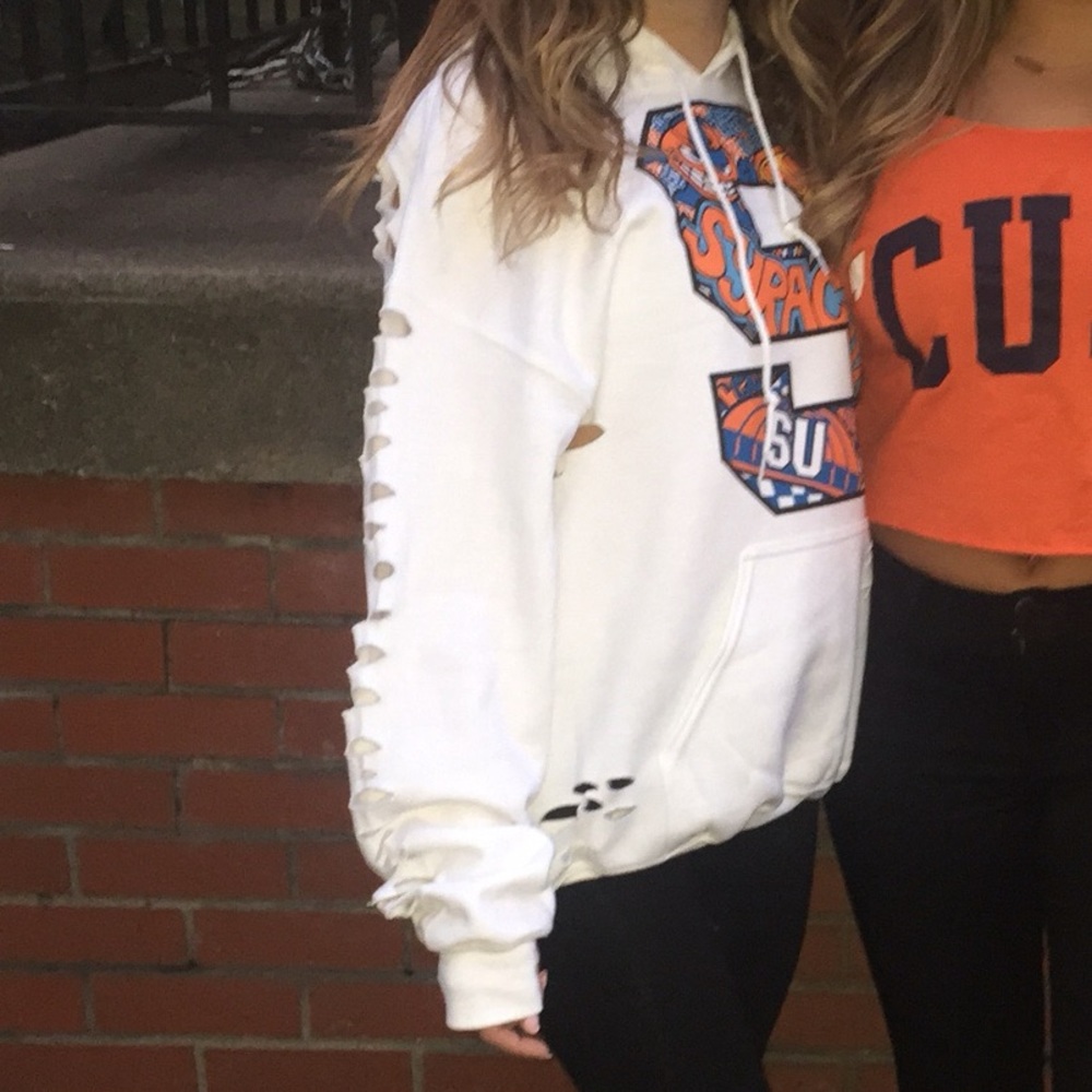 Custom cut Syracuse "S" sweatshirt